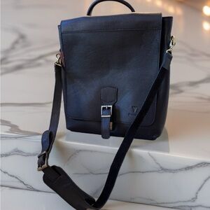 Big size Black Hi quality Leather Messenger Bag for men.”